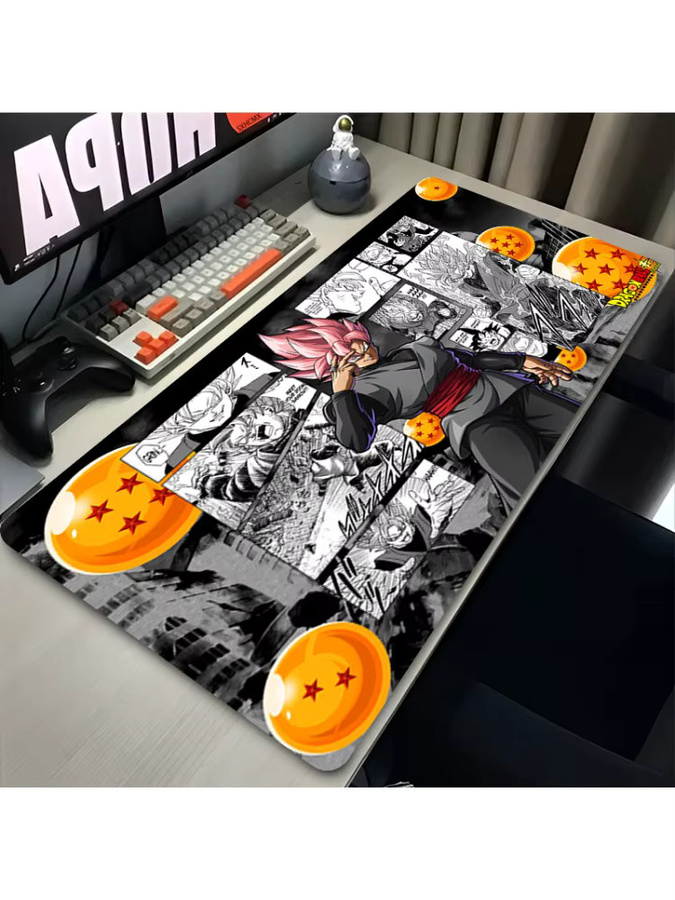 Bandai Dragon Ball Mauspad Goku Black Manga Design in Schwarz-Weiß für Gamer und Computer-Zubehör - Bild 2