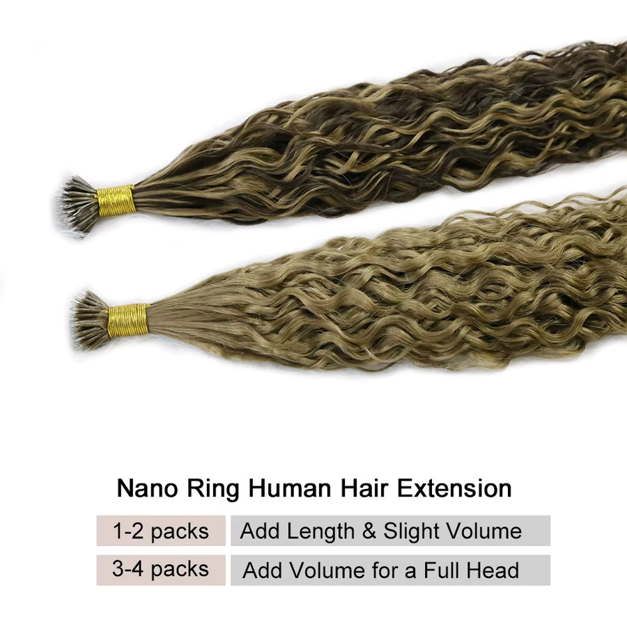 Addbeauty Human Fusion Haarverlängerung, Keratin, Echthaar, 50 Stück - Bild 4