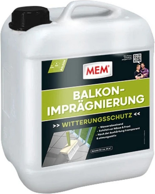 MEM Balkon-Imprägnierung wasserbasiert transparent 5 l - Bild 1