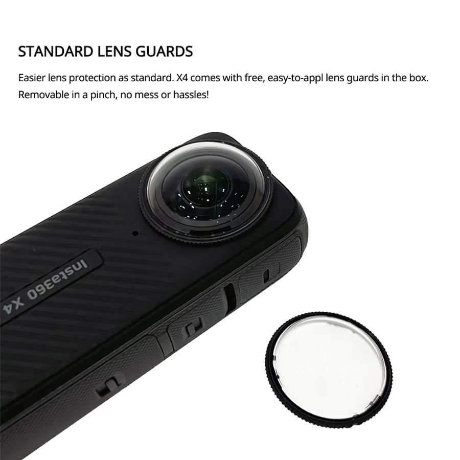 Insta360 X4 360 Grad Action-Kamera in Schwarz mit 8K-Videoauflösung und wasserdichtem Gehäuse - Bild 4