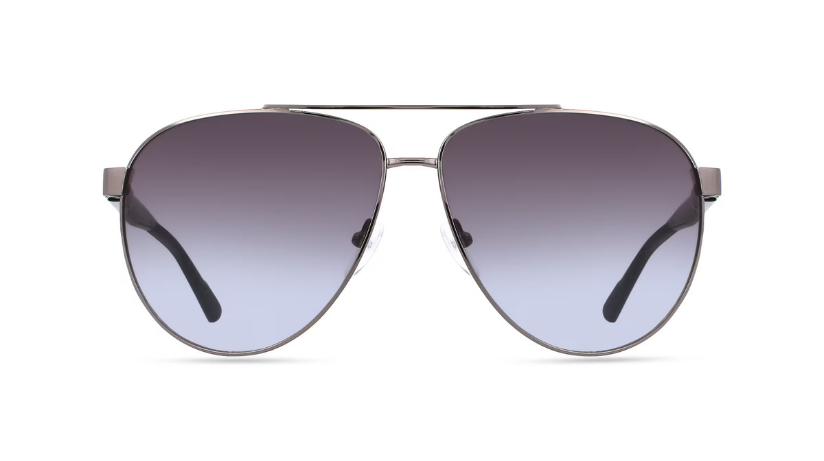 Calvin Klein CK21132S Sonnenbrille Pilot, Vollrand, Metall, Unisex, grau - Bild 1