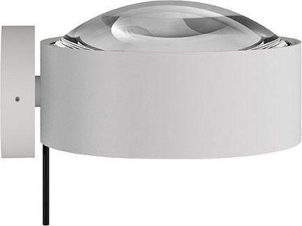 Top Light Puk! 120 Wall Avantgarde LED-Wandleuchte in Weiß matt mit Glaslinse in Transparent, warmweiß 2700K - Bild 1