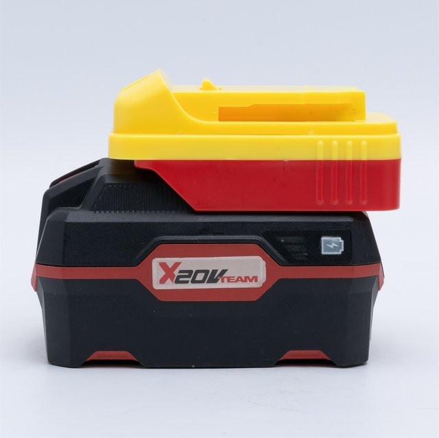 Batterieadapter für Parkside X20V Team Li-ION-Akkus zur Nutzung mit DeWalt 18 V Elektrowerkzeugen - Bild 1