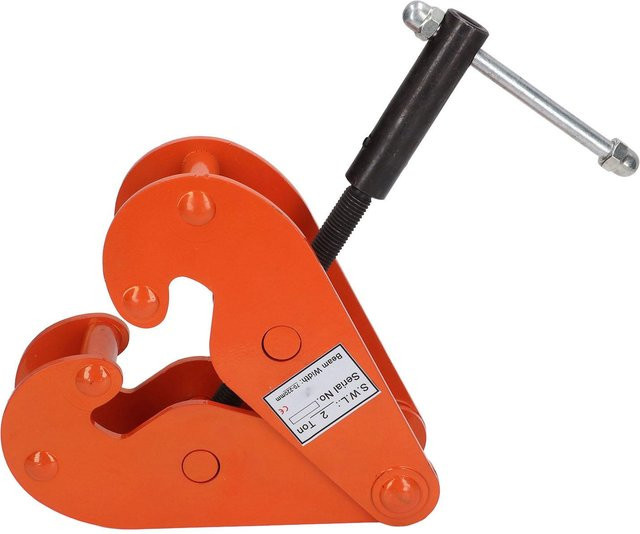 Aimo Schwerlast-Trägerhebeklemme aus Legierungsstahl, Vertikale Trägerklemme für Fabriken und Minen, Orange - Bild 1