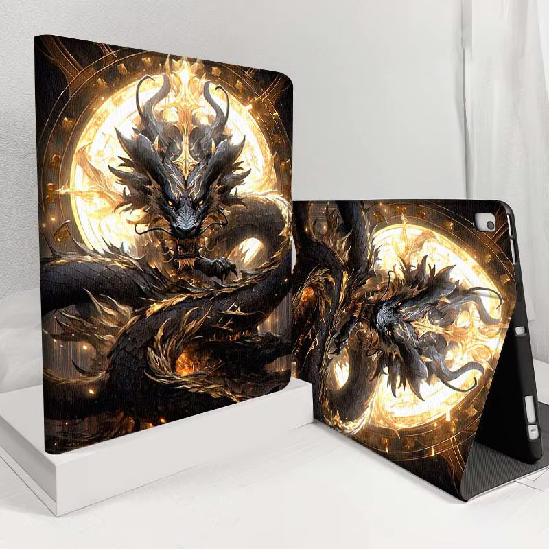 Luxuriöse Anime-Drachen Tablet-Hülle für Apple iPad Pro, Air und Mini in Multicolour - Bild 3