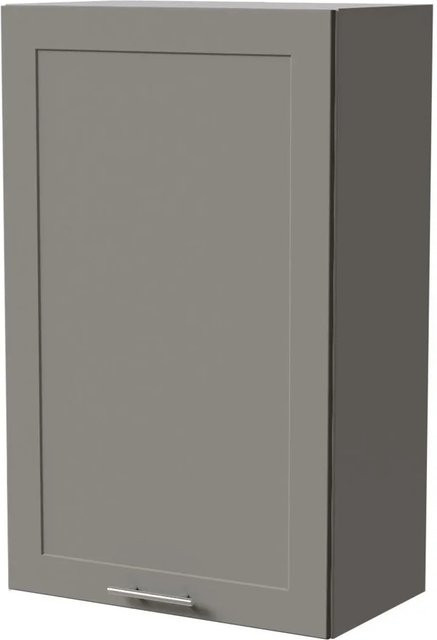 Feldmann-Wohnen Hängeschrank Oslo W4/60/60/96 Grau Matt mit Soft-Close-Türen und Regalböden, B/T/H: 60 x 32,5 x 96 cm - Bild 1