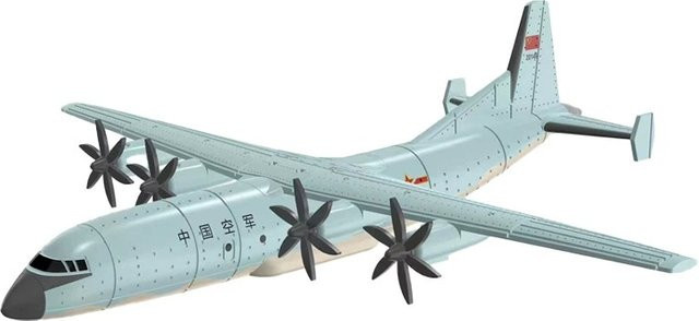 ZOCO Modellflugzeug KJ-500 KJ-200 AWACS, Montagepuzzle, Maßstab 1:240 - Bild 1