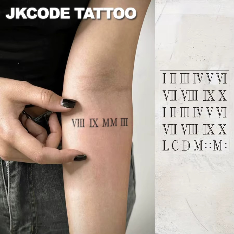 JKCODE TATTOO Temporäre Tattoos, Unisex - Bild 3