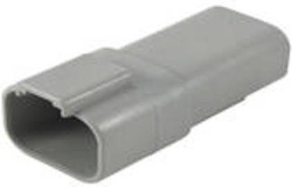 TE Connectivity DT04-4P Rundstecker Stecker, gerade, 4-polig, grau - Bild 1