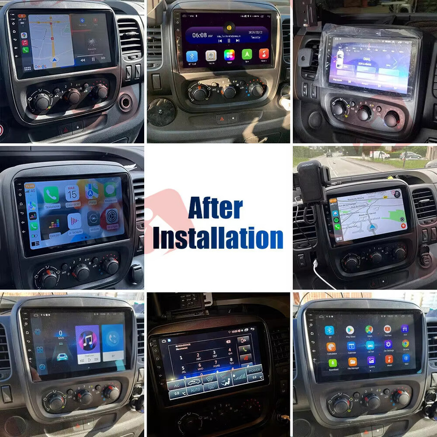Junsun Autoradio für Renault Trafic 3 (2014-2021) mit 9,0 Zoll HD IPS Touchscreen, CarPlay, Android Auto, GPS, Bluetooth und Navigationssystem in Schwarz - Bild 2