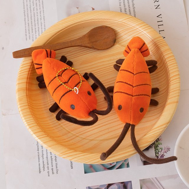 pangcangshu Garnelen Plüsch Spielzeug, Tiere, Orange - Bild 1