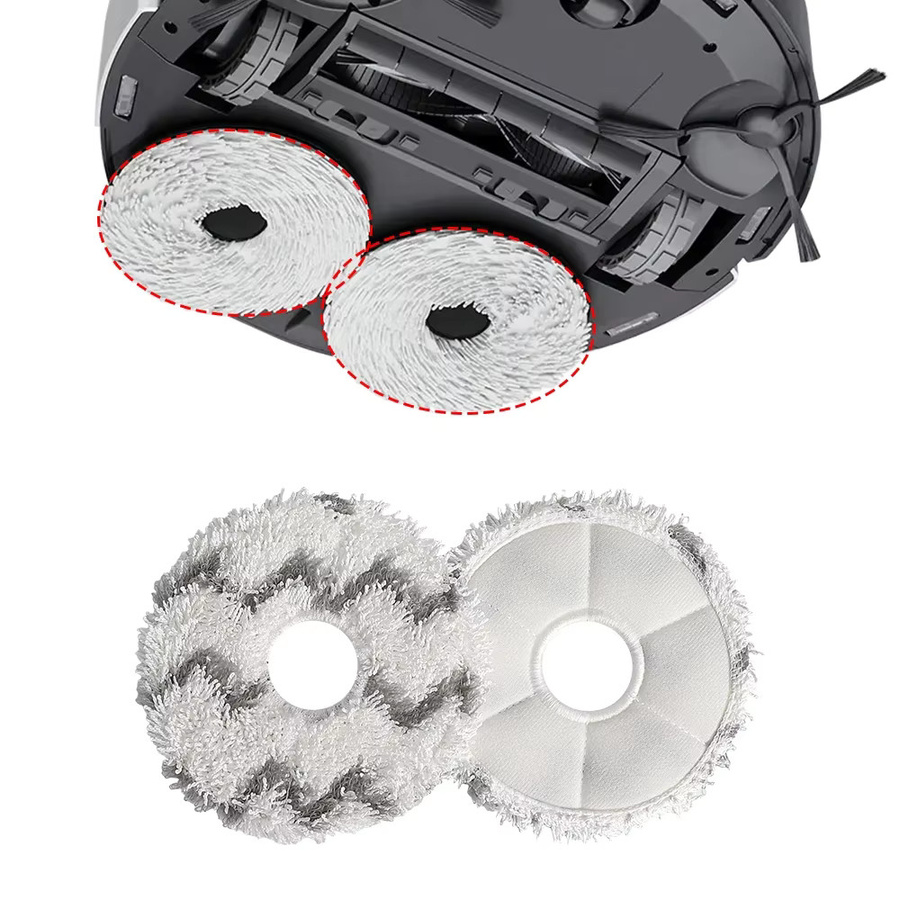 Ecovacs Mikrofaser-Wischpads als Ersatzteil für Roboterstaubsauger der Serien X1, X2 Omni, X5, T10, T20, T30, T50, N30 und N9+ - Bild 2