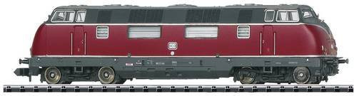 MiniTrix 16226 N Diesellokomotive 220 003-8 der DB in purpurrot aus Metalldruckguss - Bild 1