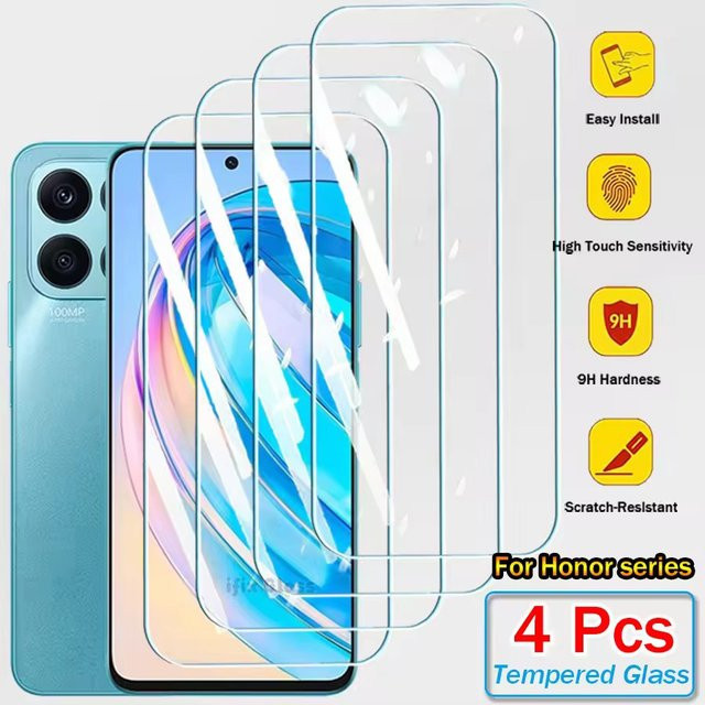 4er-Pack HD Vollabdeckung Gehärtetes Glas Display Schutzfolie für Samsung Galaxy M52 M55 M14 M54 5G M53 in Transparent - Bild 1