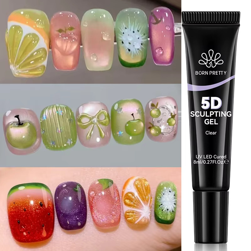BORN PRETTY 5D Sculpting Gel, Clear, Glänzend - Bild 4