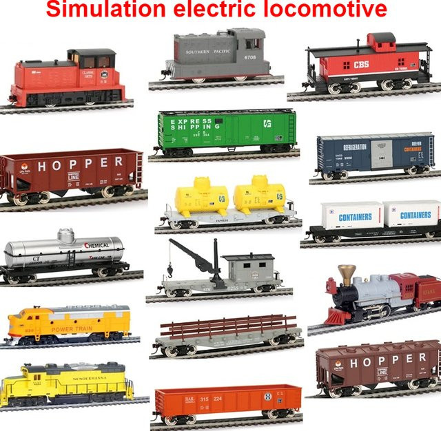 Elektrische Lokomotive Modellzug H0 Spur 1:87 in verschiedenen Farben aus Kunststoff - Bild 1