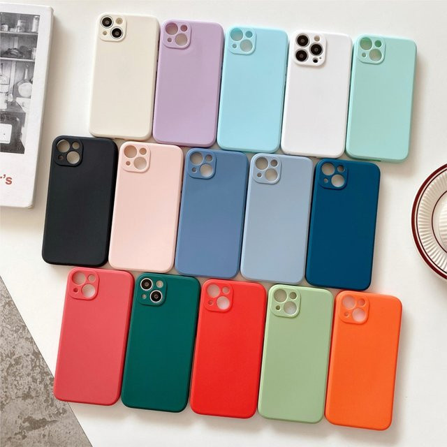 Ricestate Matte Flüssigsilikon-Handyhülle für iPhone in Pink - Bild 1