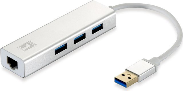 LevelOne USB-0503 V3 Netzwerkkarte Ethernet 1000 Mbit/s USB-A in Silber - Bild 1