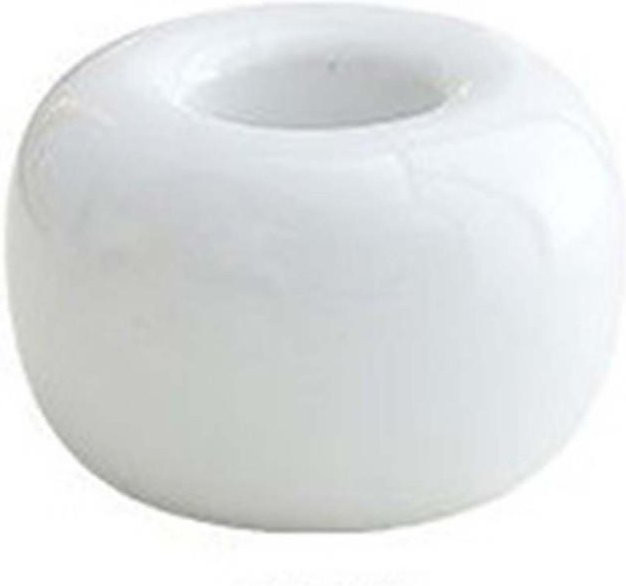 Mango Event Mini-Donut-Zahnbürstenhalter aus Keramik in Weiß - Bild 1
