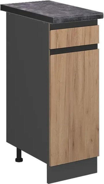 Vicco Küchenunterschrank R-Line Goldkraft Eiche Anthrazit, B/T/H: 30 x 60 x 81,6 cm - Bild 1
