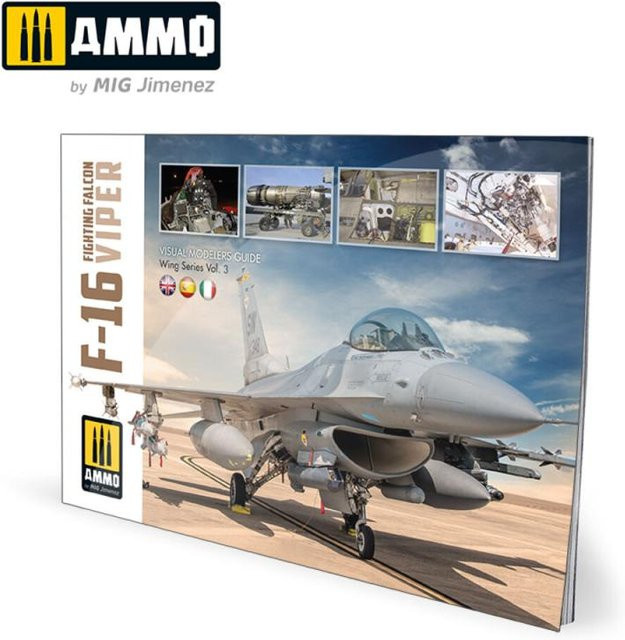 AMMO by MIG Jimenez F-16 Fighting Falcon / VIPER - VISUAL MODELERS GUIDE, Fahrzeuge, Grau - Bild 1