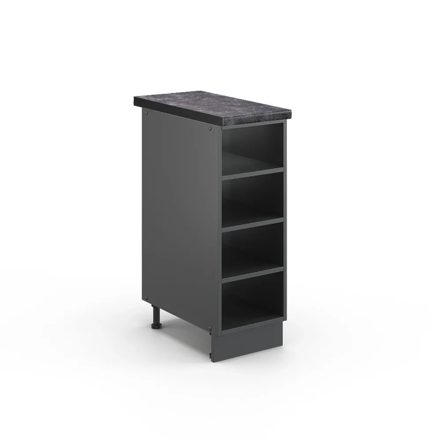 Vicco Küchenregal Fame-Line Offener Küchenschrank Anthrazit B: 30 cm, H: 82 cm, T: 60 cm - Bild 2