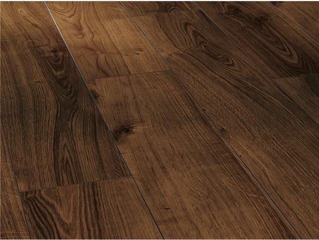 Parador Laminatbodenmuster Classic 1050 Eiche Landhausdiele dunkel geräuchert in Braun in Holzoptik im rustikalen Design - Bild 1