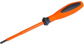 Klein Tools VDE Schlitzschraubendreher Schwarz Orange 4,0 mm - Bild 1