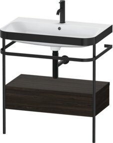 Duravit Möbelwaschtisch-Kombi Happy D.2 Plus in Weiß mit Konsole und 1 Schublade, B/T: 77,5 x 49 cm - Bild 1