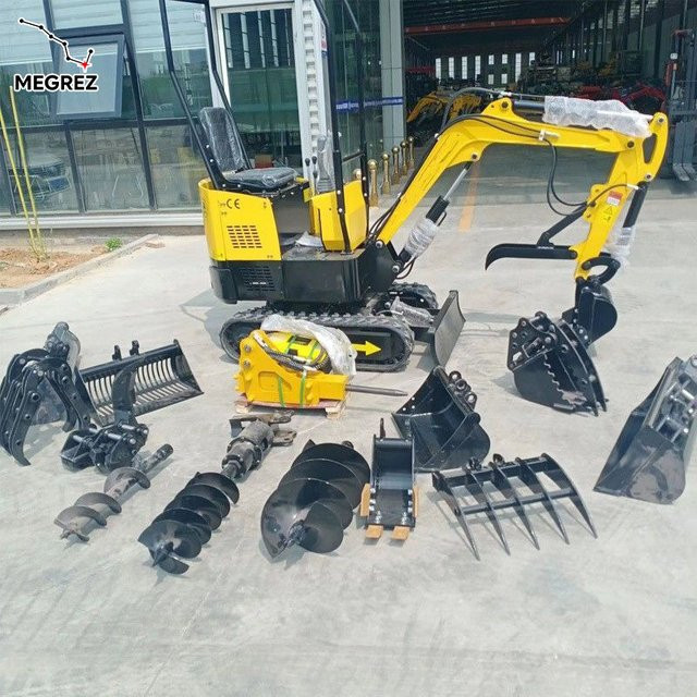 Kubota Minibagger 0,8 Tonnen mit Raupenfahrwerk und Dieselmotor in Gelb - Bild 1