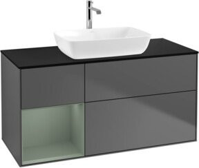 V&B Waschtischunterschrank Finion in Anthrazit lackiert, Breite: 120 cm, Tiefe: 50,1 cm, Höhe: 50,1 cm - Bild 1