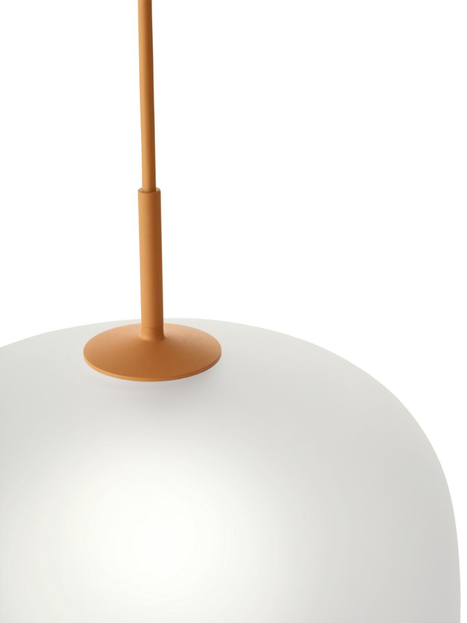 Muuto Rime Hängeleuchte aus Glas und Metall in Weiß und Transparent, dimmbar - Bild 3