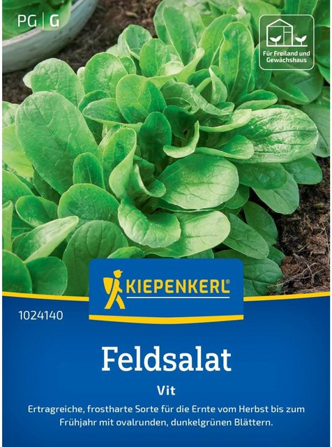 Kiepenkerl Feldsalat Vit Gemüsesamen für Sommer und Herbst - Bild 1