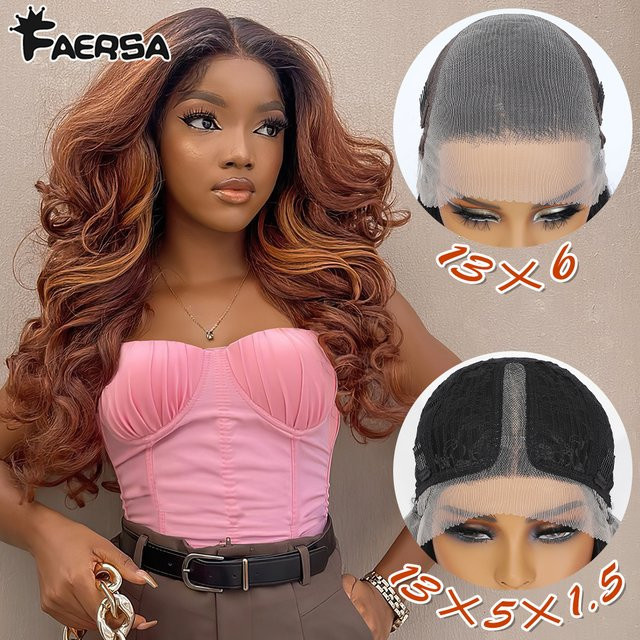 Latisha Synthetische Lace-Front-Perücke, lockig, mit Pony, Damen - Bild 1