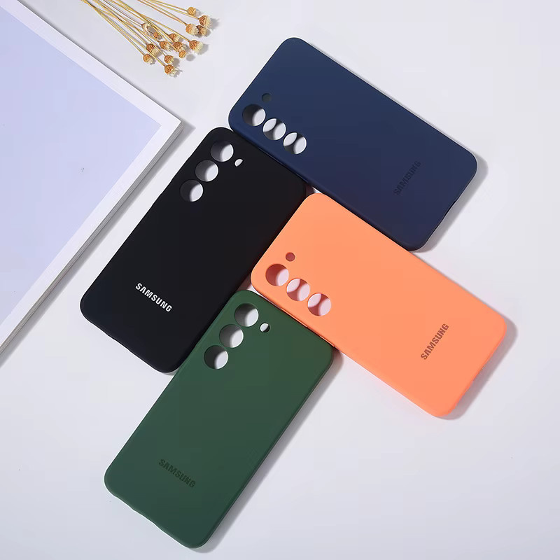 Samsung Silikon Schutzhülle für Galaxy S24 Ultra, S23 Ultra und S22 Ultra in Schwarz - Bild 1
