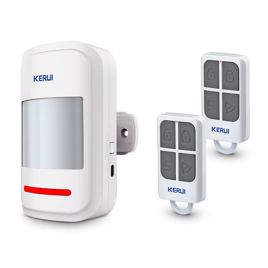 KERUI Bewegungsmelder mit Alarm und Fernbedienung, PIR-Infrarotsensor Hausalarm für Büro und Geschäft, Weiß - Bild 4