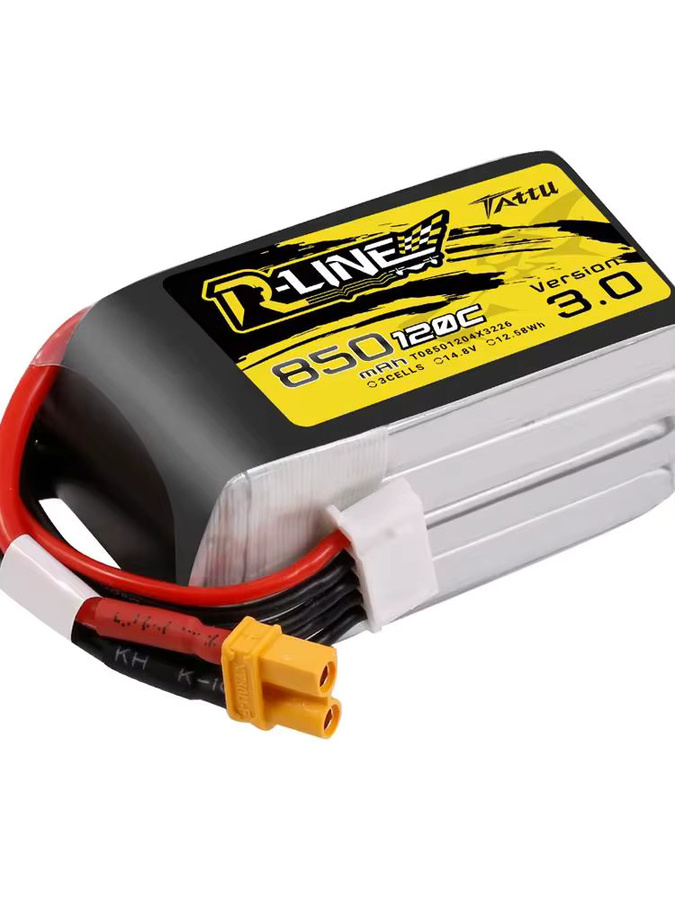 Tattu R-Line LiPo Akku 850mAh 3S/4S mit XT30 Stecker für FPV Racing Drohnen und RC Quadcopter - Bild 4