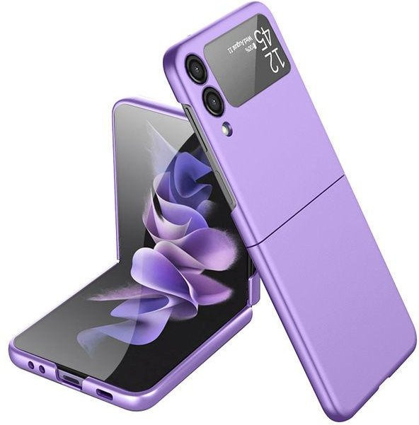 WirFor Ultradünne Schutzhülle für Samsung Galaxy Z Flip 4 5G und Z Flip 3 mit Kamera- und Bildschirmschutz, Violett - Bild 1