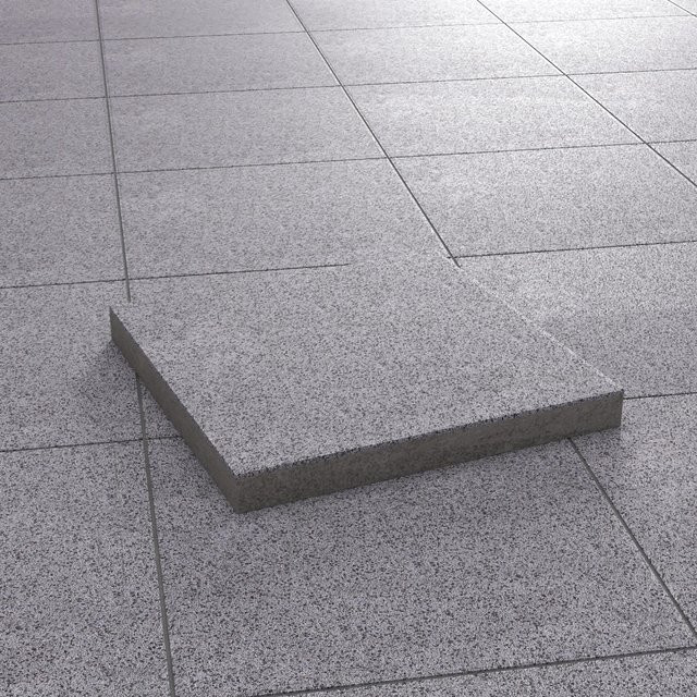 Diephaus Terrassenplatte Nano Tec in Grau-Granit mit Betonoptik, B/T/H: 40 x 40 x 4 cm - Bild 1