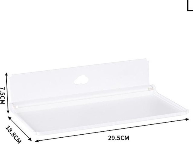 Bestbags Faltbares Wandregal in Weiß zur Montage ohne Bohren für Badezimmer, Küche und Schlafzimmer - Bild 1