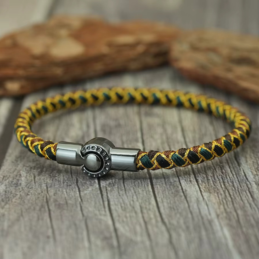 diffone Armband, geflochtenes Seil, Magnetverschluss, Herren - Bild 3