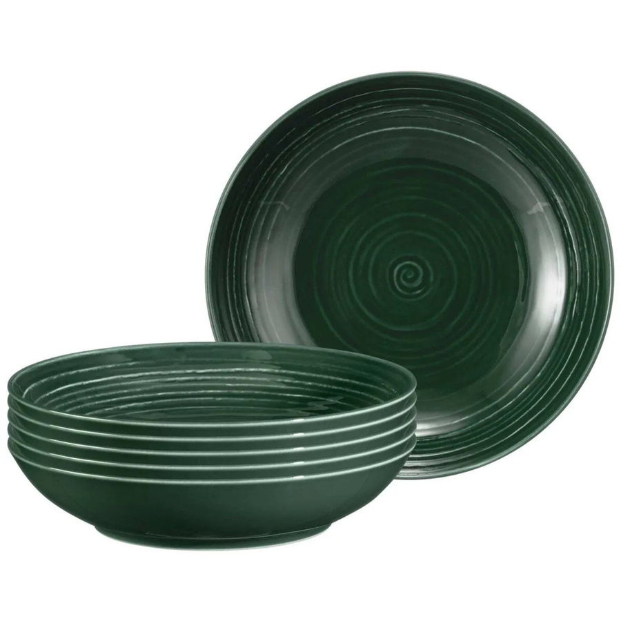 Seltmann Weiden Terra Suppenteller Moosgrün 6er Set Durchmesser: 21,2 cm - Bild 2