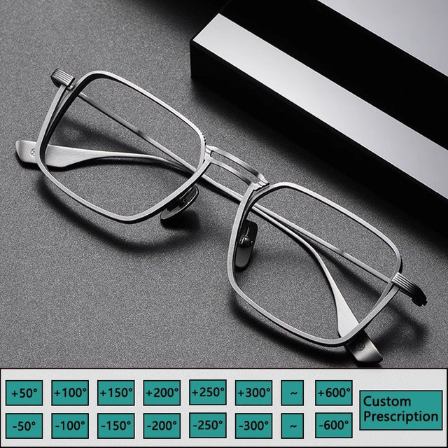 CCspace Korrektionsbrille, Titan, Vollrand, quadratisch, Herren - Bild 1