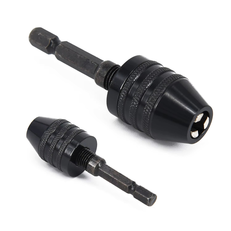 VIBRATITE Adapterbit Sechskant-Konverter aus Aluminiumlegierung Schwarz, Bohrfutter 0,3–6,5 mm, B/T/H: 71 x 22 mm - Bild 3