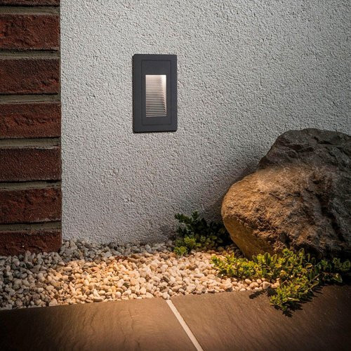 Paulmann LED Hauswandleuchte Wall in Schwarz aus Aluminium für Garten und Außenbereich B/H/T: 10,3 x 6,2 x 10,3 cm - Bild 2
