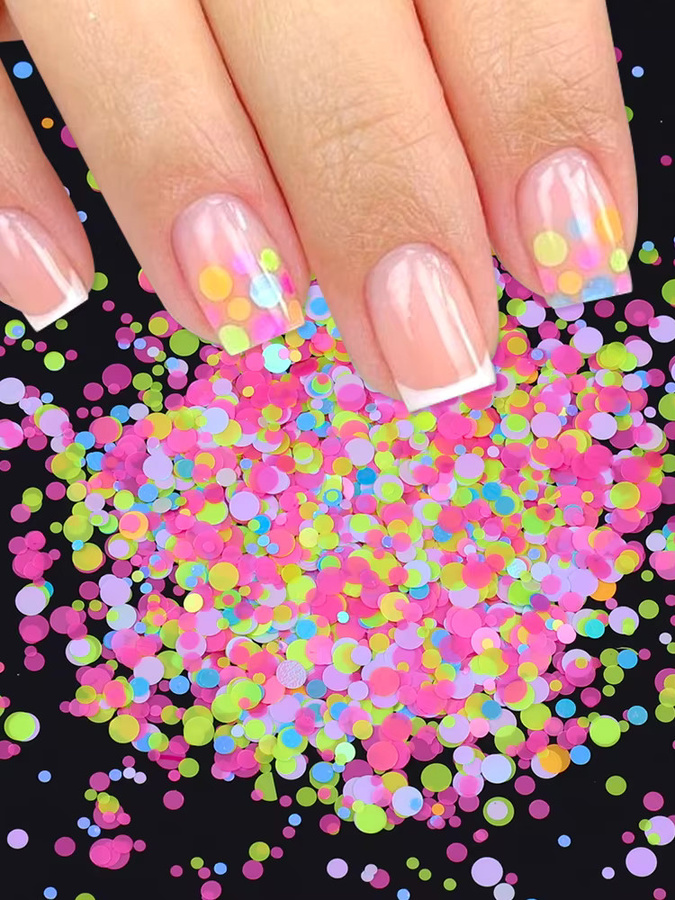 SWEET TREND Nagel Charms, Runde Pailletten, Holographisch, Glänzend - Bild 5