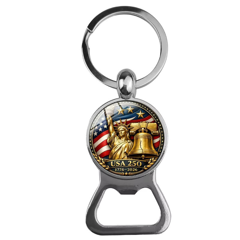 konminry Flaschenöffner Schlüsselanhänger, USA 250. Jubiläum, Unisex - Bild 2