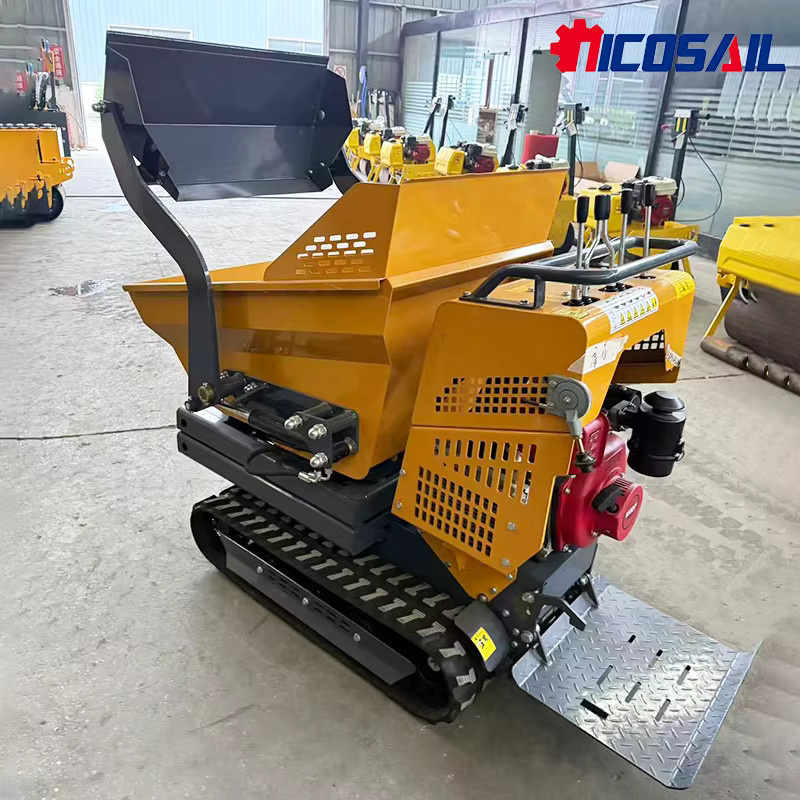 Mini-Dumper Raupen-LKW mit hoher Spitze in Gelb von nicosail - Bild 2