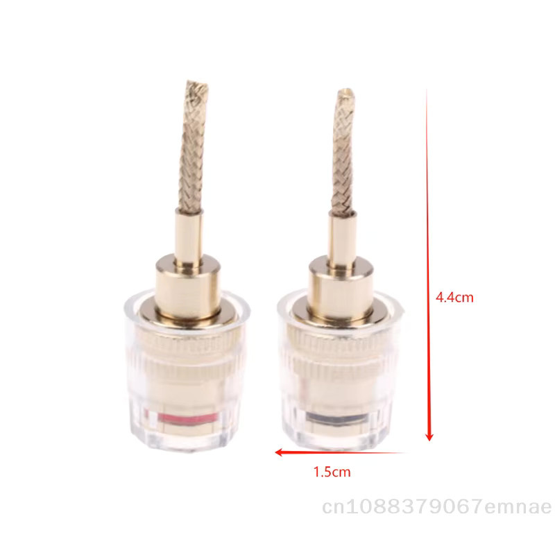 ZYAS HIFI-Kabeladapter Set mit 4-mm-Bananenbuchse auf 2-mm-Pin-Stecker aus geflochtenem Kupferdraht - Bild 2