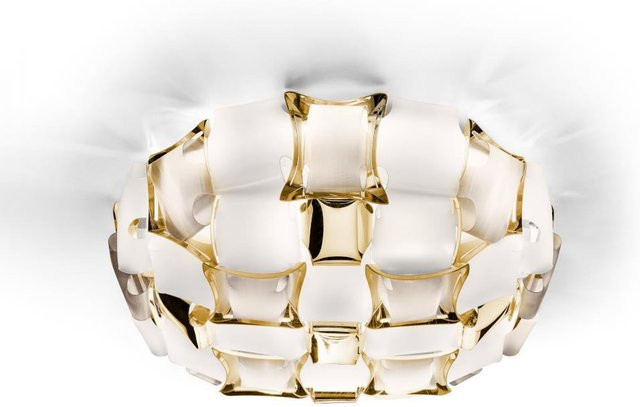Slamp Mida M Wand- und Deckenleuchte in Weiß und Gold - Bild 1